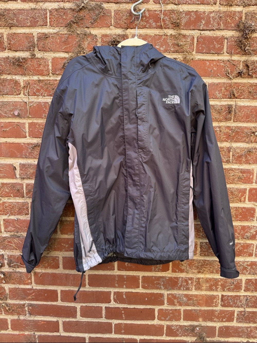 The North Face Black and Light Gray Men's Rain Jacket